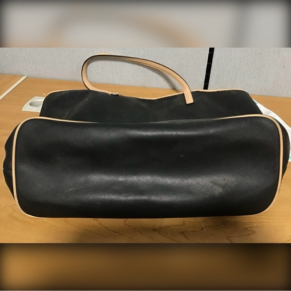 Coach Black And Tan Saffiano Leather Market Tote F24841 - Picture 4 of 6